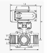 電動三通絲口球閥 電動三通絲口球閥